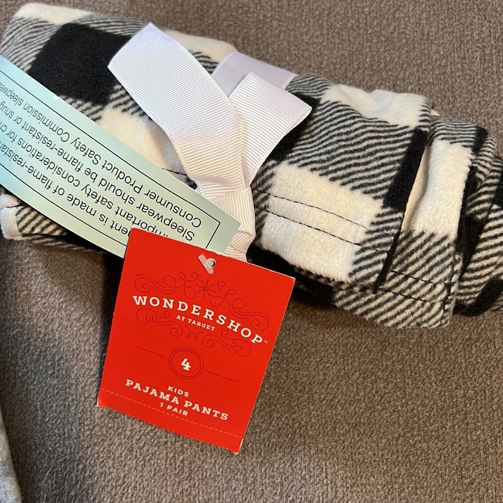 3 Pair Holiday PJ Bottoms, Size 4, NWT